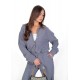 Kadın Luna Oversize Gömlek Pantolon Takım - Füme 38-44 Beden