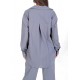 Kadın Luna Oversize Gömlek Pantolon Takım - Füme 38-44 Beden