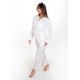 Kadın Luna Oversize Gömlek Pantolon Takım - Ketenli 38-44 Beden