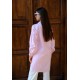 Oversize Çizgili Poplin Gömlek - Pudra 