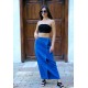 WrapFit Denim Etek – Koyu Mavi