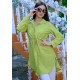 Kadın Fit Şık ve Rahat Bağlamalı Tunik – Yağ Yeşili