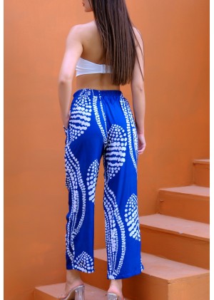 Kadın Bohem Yazlık Viskon Pantolon – Renk Seçenekli - Desen12