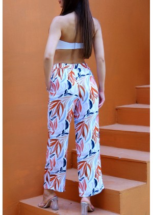 Kadın Bohem Yazlık Viskon Pantolon – Renk Seçenekli - Desen9
