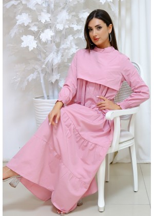 Sedef Tesettür Elbise – Pembe