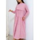 Sedef Tesettür Elbise – Pembe