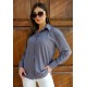 Oversize Kadın Gömlek – Füme