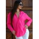 Oversize Kadın Gömlek – Fuşya