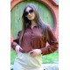Oversize Kadın Gömlek – Kahverengi