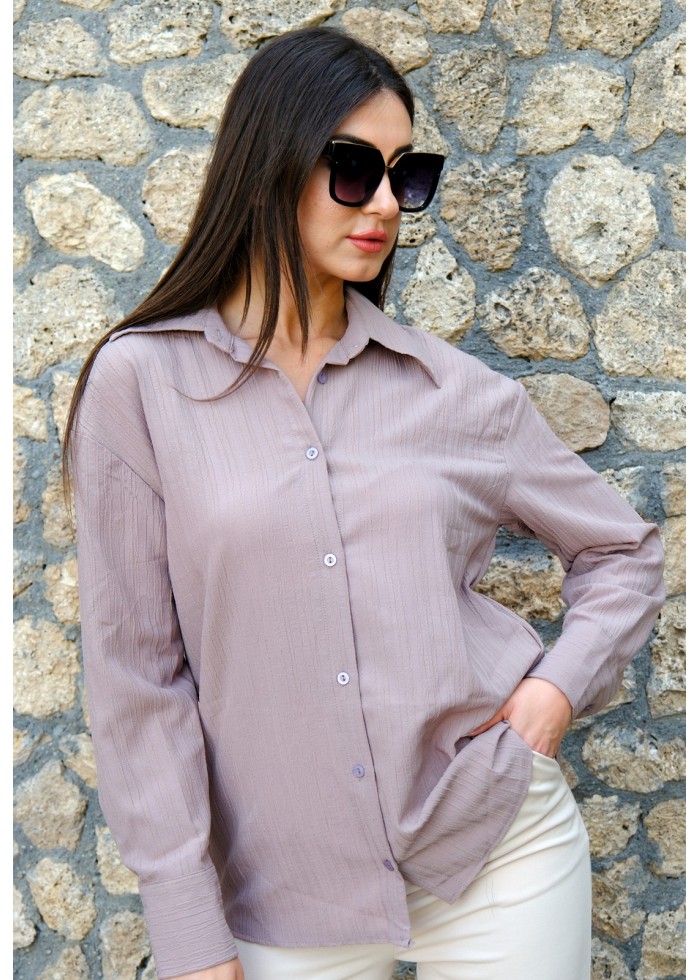 Oversize Kadın Gömlek – Nohut